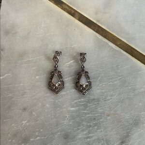 Elegant Silver Drop Earrings